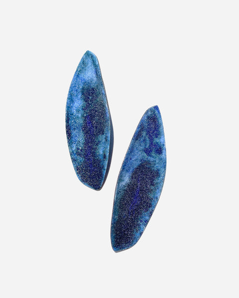 Blue Atmosphere Enamel Earrings