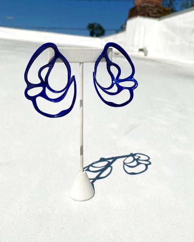 Flora Blossom, custom cobalt blue