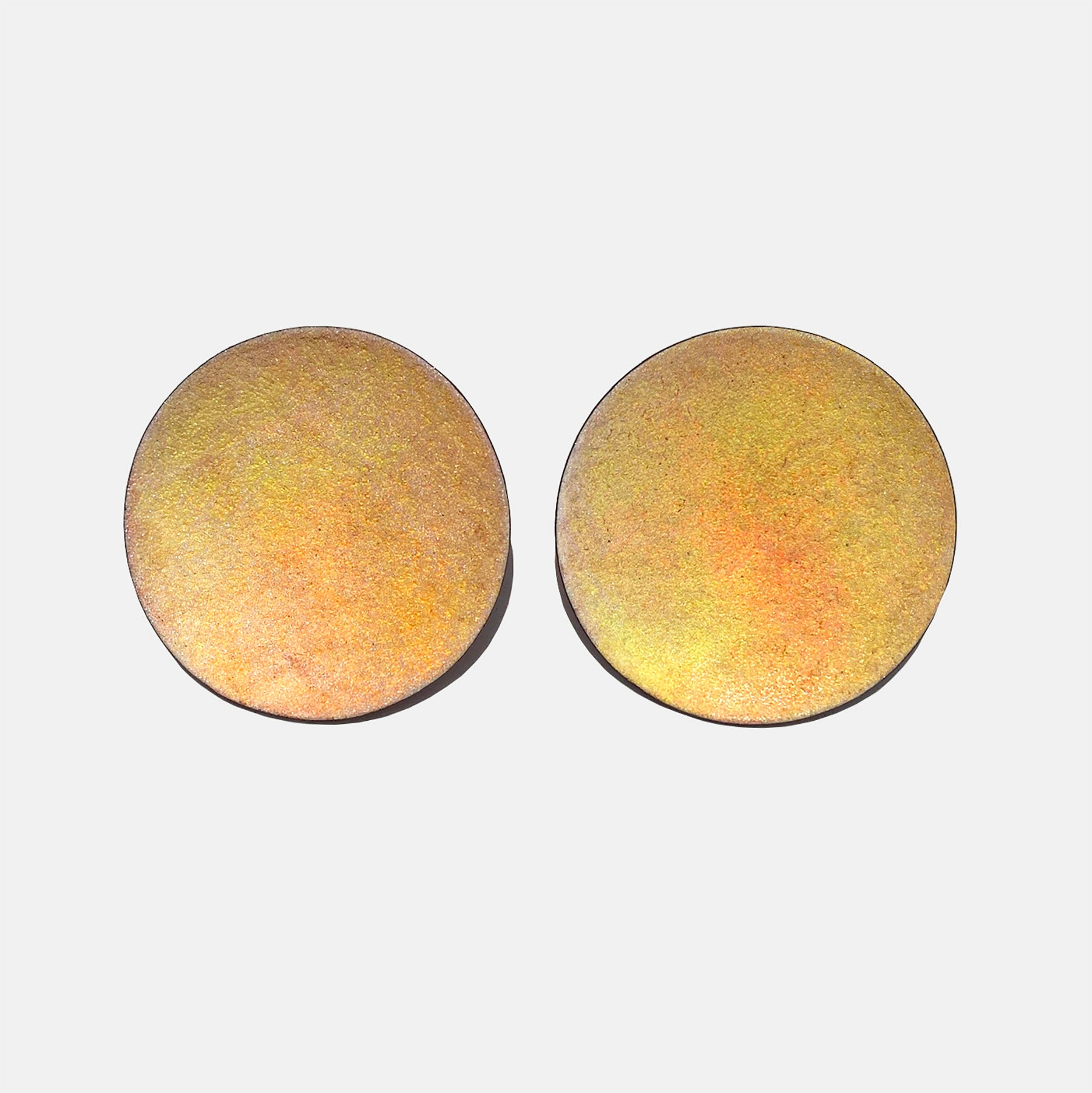Color Field Earring Yellow + Orange