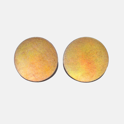Color Field Earring Yellow + Orange