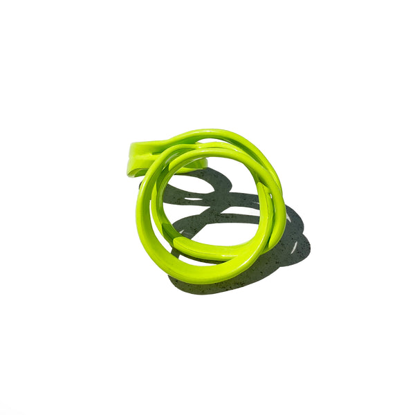 Sculptural Ring, Chartreuse