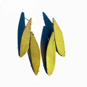 Illuminated Minx Earrings, Neon Yellow + Chartreuse