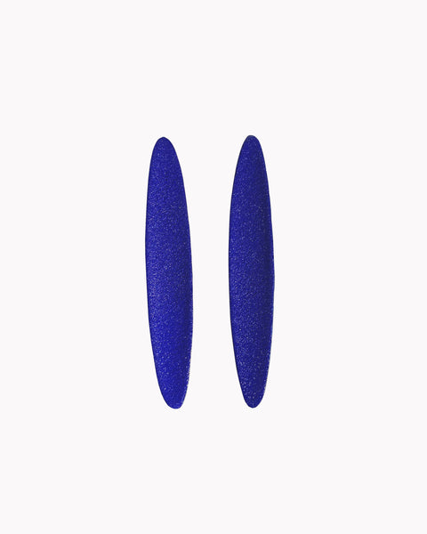 Cobalt Blue Color Field Earring