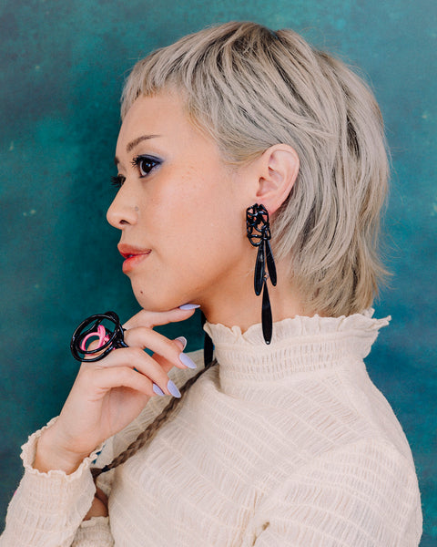 Lace Stud and Fringe