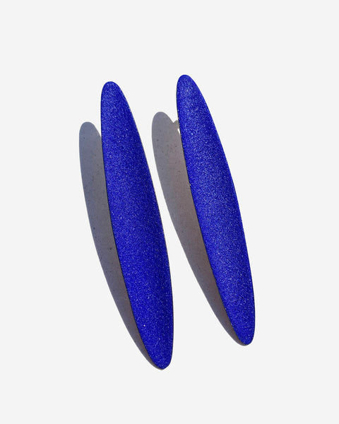 Cobalt Blue Color Field Earring
