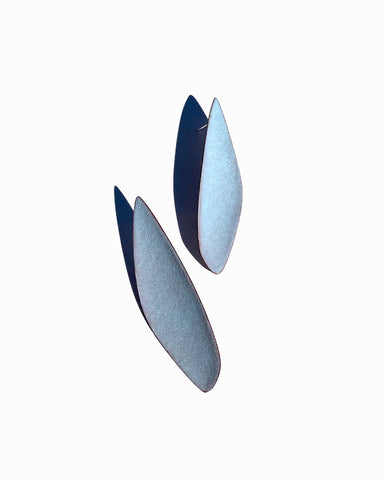 Color Field, Linear Earring, Light Blue