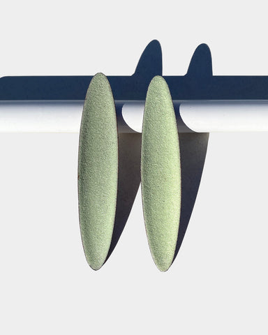 Color Field Earrings, Mint