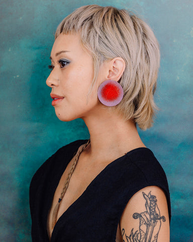 Red to Purple Ombré Disc