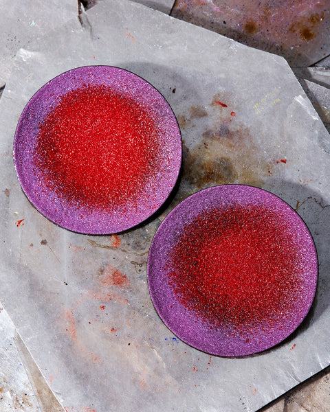 Red to Purple Ombré Disc