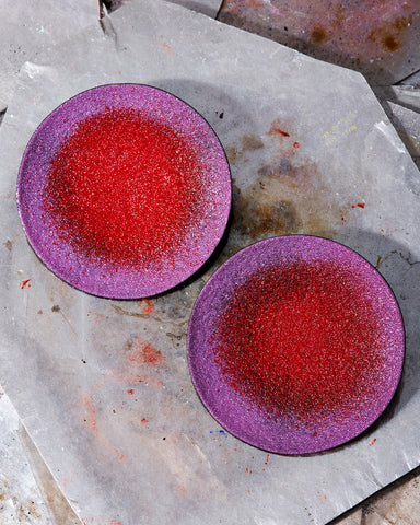 Red to Purple Ombré Disc