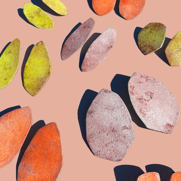 Enamel Palette Stud, Pink