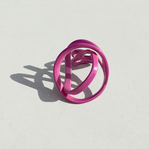 Sculptural Stack Ring, Orchid