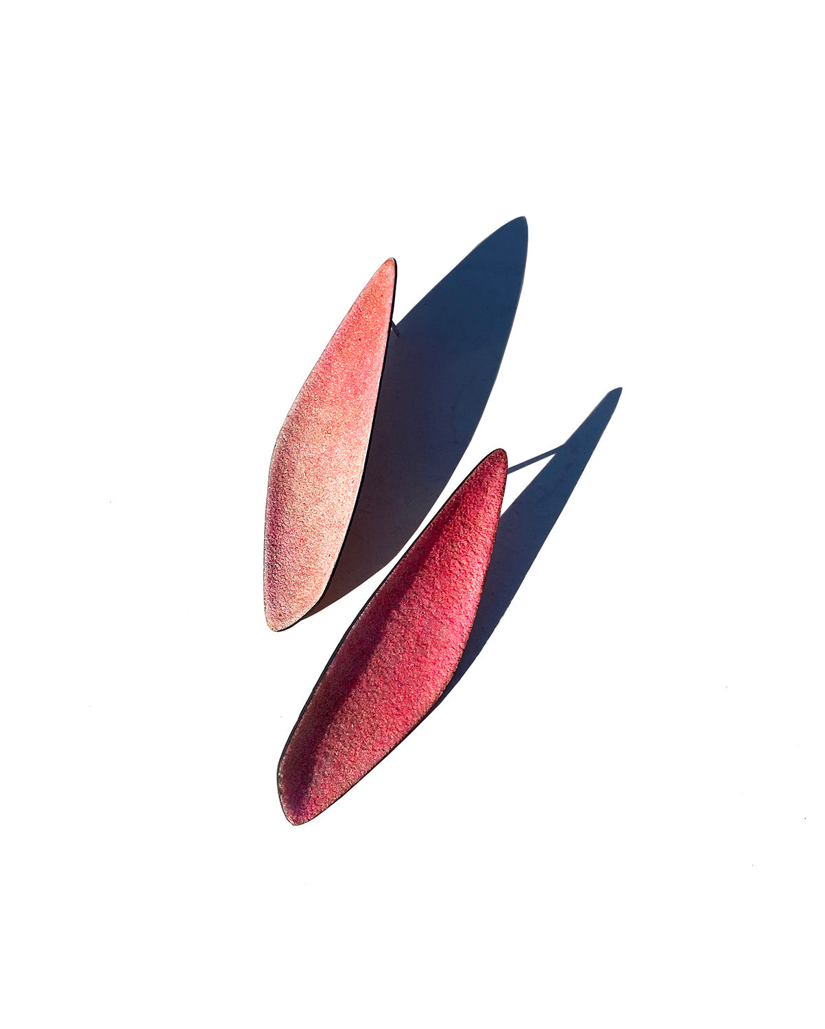 Color Field Earring, Hot Pink Ombré