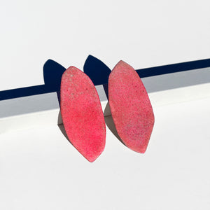 Palette Enamel Earrings, Hot Pink, SAMPLE SALE ITEM