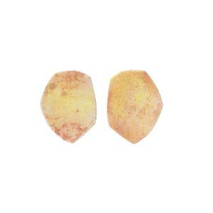 Enamel Palette Studs, Chartreuse+Pink