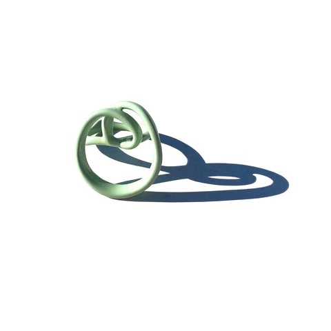 Petite Sculptural Stack Ring, Mint