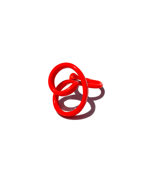 Petite Sculptural Stack Ring, Poppy