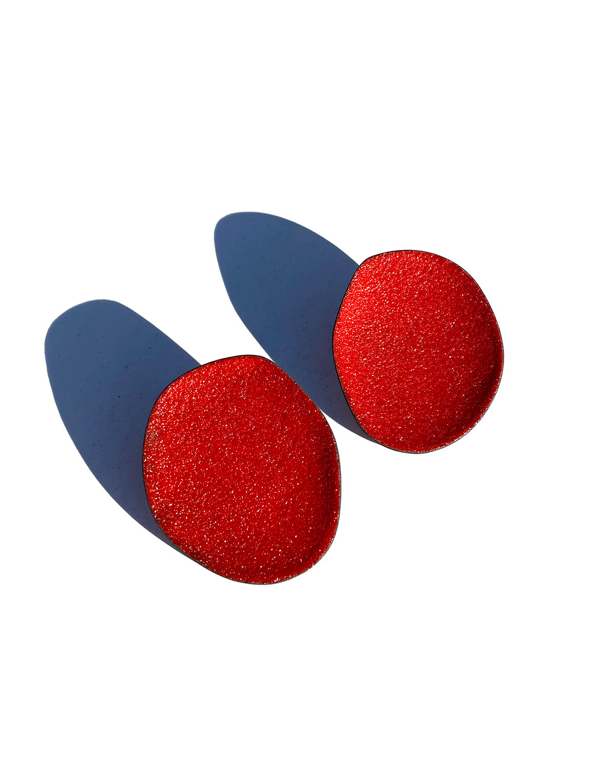 Color Field Earring, Red