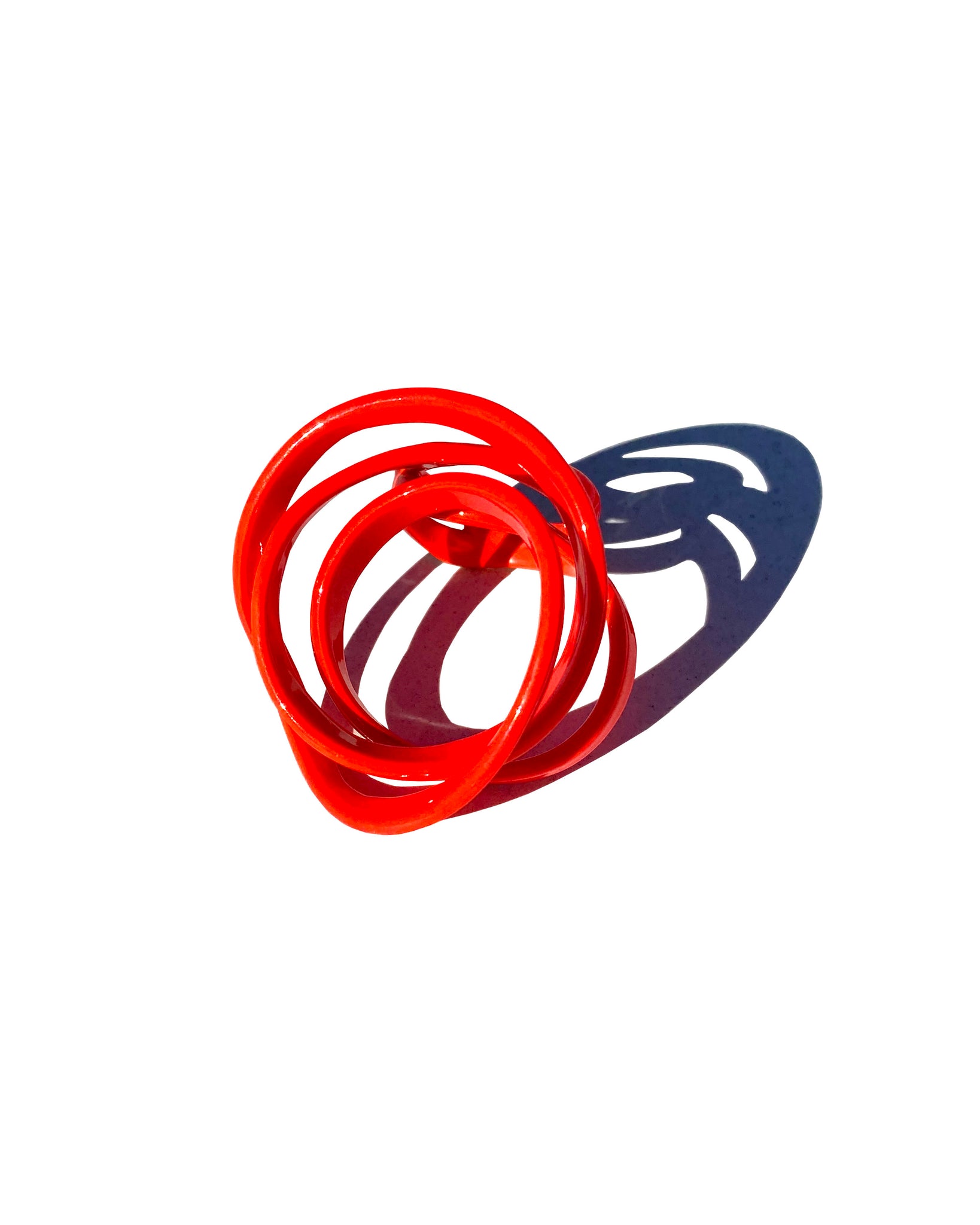 Custom Large Sculptural Stack Ring, Poppy