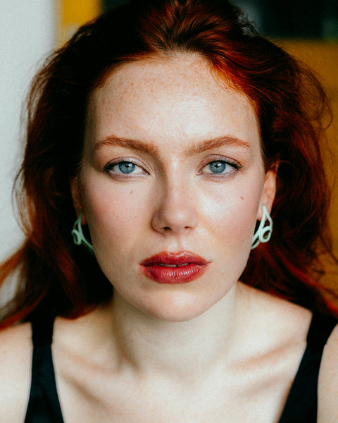 Open Weave Scoop Hoop, Small