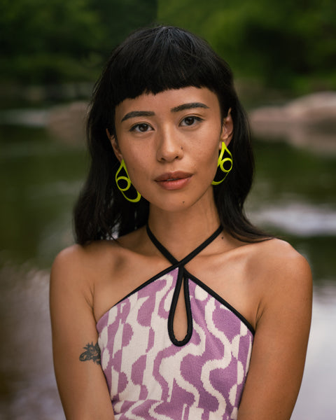 Open Weave Scoop Hoop, Large