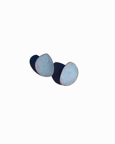 Petite Light Blue Color Field Earrings