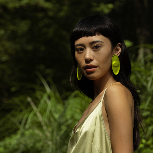 Amulet Earring, Single Eye, Golden Lux, SECONDS SALE ITEM