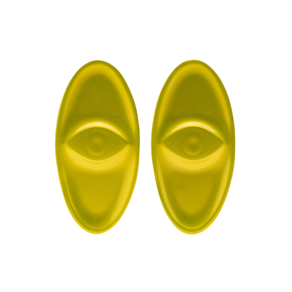 Amulet Earring, Single Eye, Golden Lux, SECONDS SALE ITEM