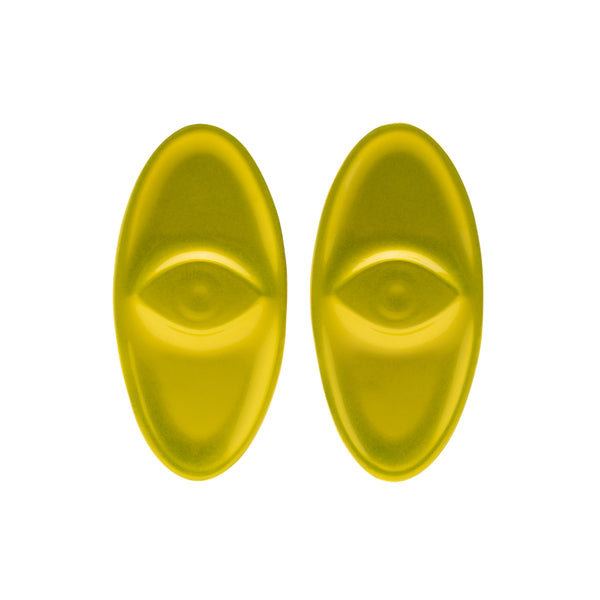 Amulet Earring, Single Eye, Golden Lux