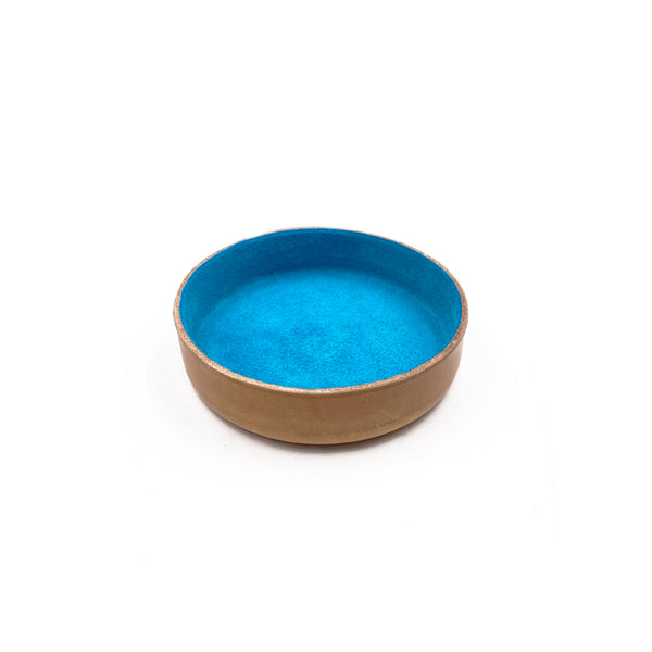 Leather Jewelry Tray, Small Turquoise Blue